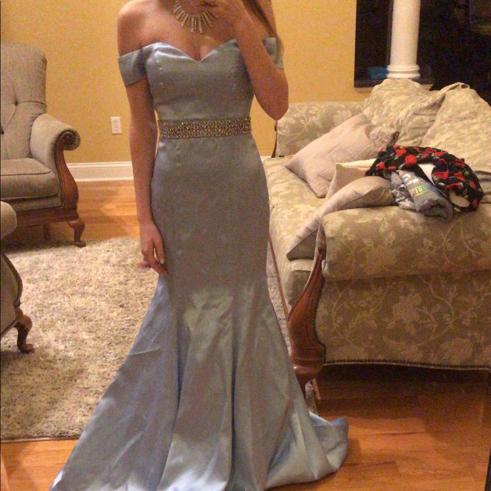 Gorgeous satin gown dress